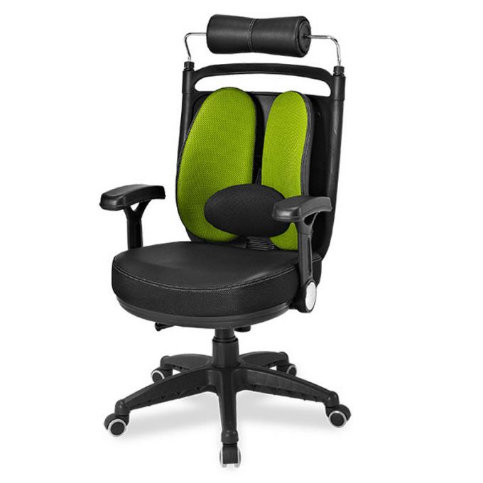 Ergotrend เก้าอี้เพื่อสุขภาพเออร์โกเทรน รุ่น Dual-08GFP ผ้าสีเขียว