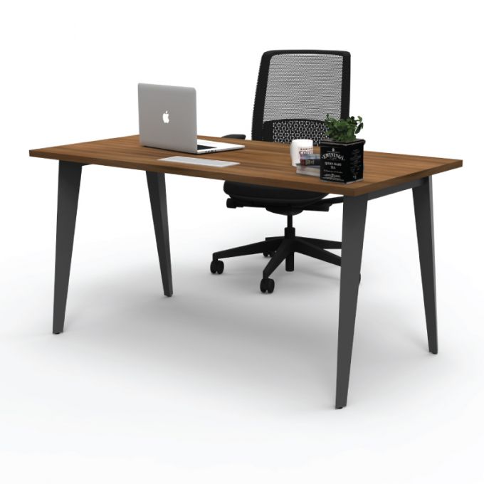 Officeintrend โต๊ะทำงานขาเหล็ก รุ่น Nova1575F สีดำ