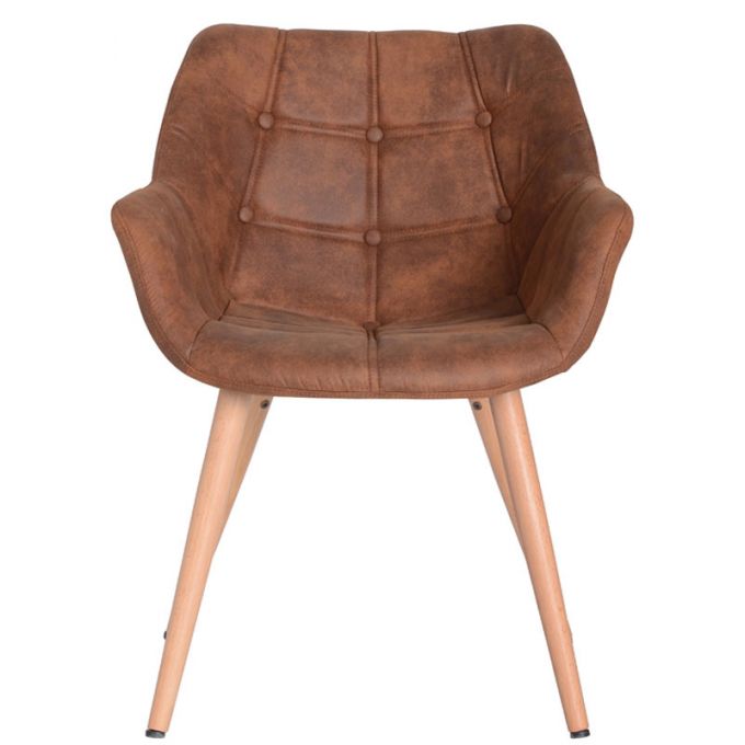 เก้าอี้อาร์มแชร์ เฟอร์อินเทรน Armchair Model : SEN4 Brown