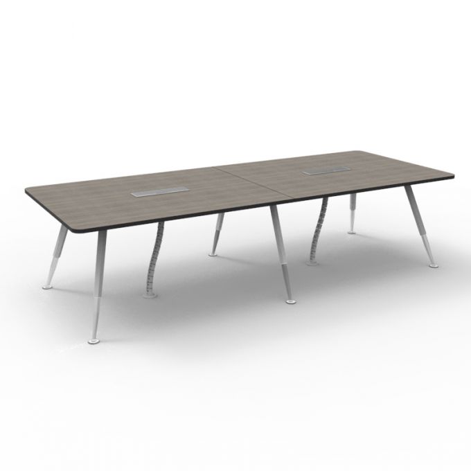 โต๊ะประชุมOfficeintrend  รุ่น MTAL300120 -A series metal leg -ท็อปโค้ง