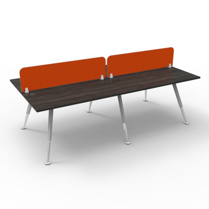 โต๊ะทำงานOfficeintrend 4ที่นั่ง รุ่น4WSAL240120  ขา-A series metal leg 
