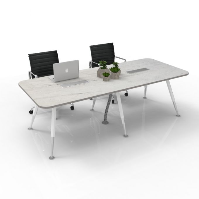 โต๊ะประชุม Officeintrend ท็อปโค้ง ขา-A leg -6seat รุ่นMTALR240120