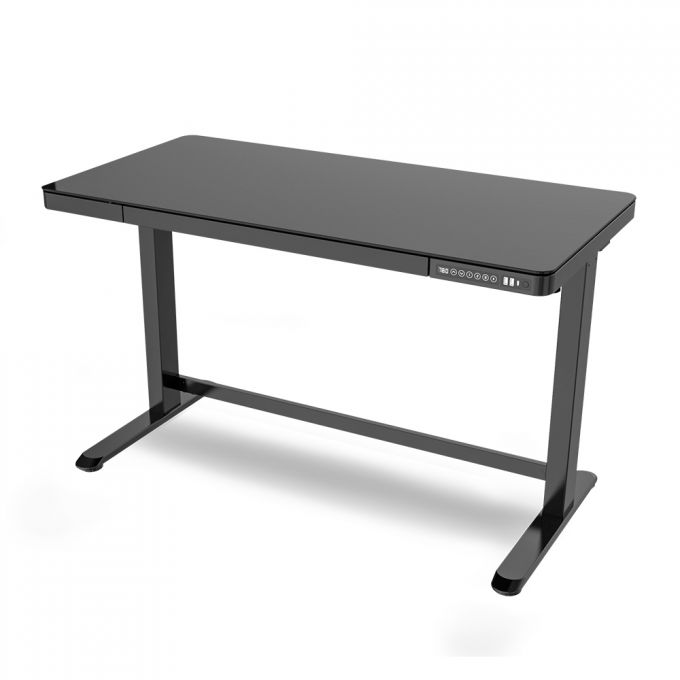 Ergotrend โต๊ะไฟฟ้าเออร์โกเทรน ยืน-นั่งทำงาน รุ่น Sit 2 Stand glass desk กระจกดำ ขนาด 60x120cm