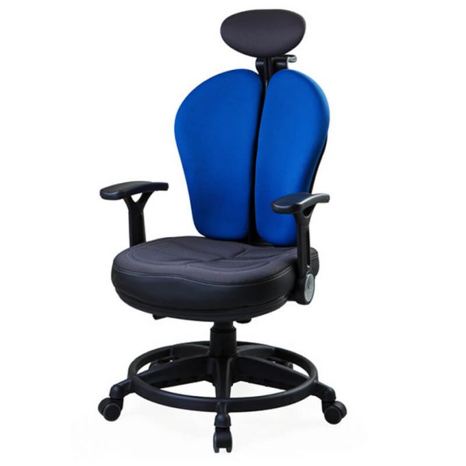 Ergotrend เก้าอี้เพื่อสุขภาพเออร์โกเทรน รุ่น Dual-07UFF สีน้ำเงิน