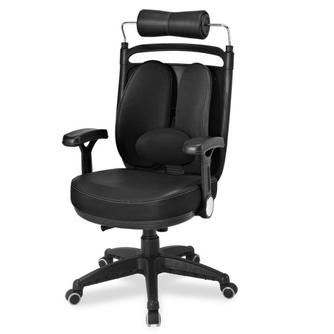 Ergotrend เก้าอี้เพื่อสุขภาพเออร์โกเทรน รุ่น Dual-08BFP ผ้าสีดำ
