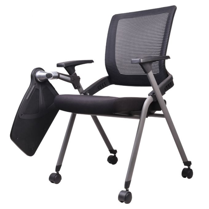 Officeintrend เก้าอี้สำนักงาน เลคเชอร์ รุ่น Shark lecture chair with caster-tablet สีดำ