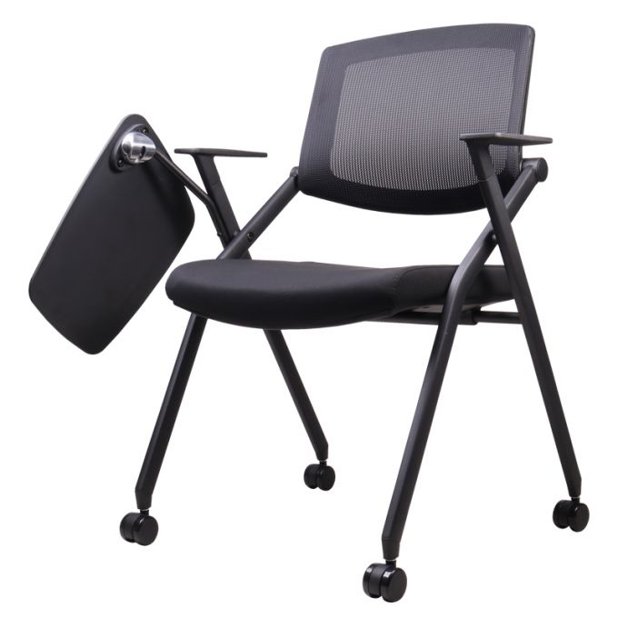 Officeintrend เก้าอี้สำนักงาน รุ่น Do lecture chair with tablet and castors สีดำ
