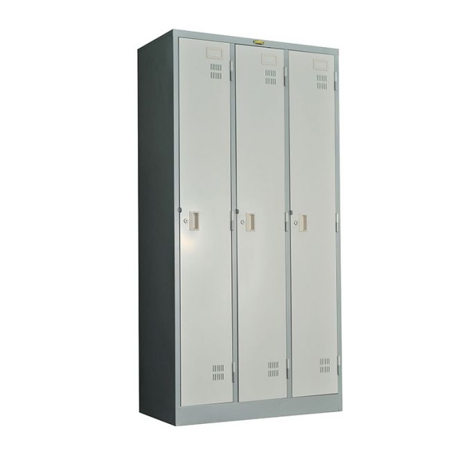 ตู้ล็อกเกอร์ PD-LK003 ชนิด 3 ประตู กุญแจอิสระ รุ่น มอก.914 x 458 x 1830
