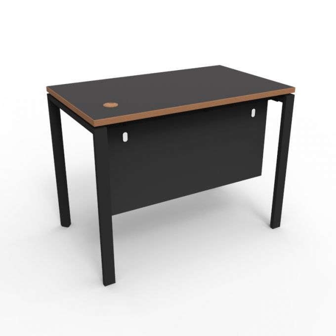 โต๊ะทำงานOfficeintrend 1ที่นั่ง พร้อมกันโป๊ไม้ รุ่นNV10060M ขา-new viro series metal leg 