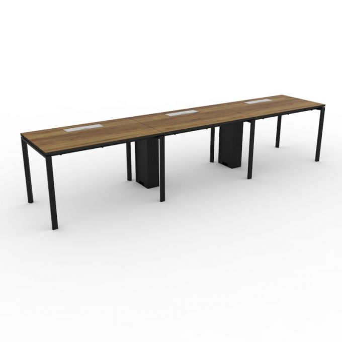 โต๊ะทำงานOfficeintrend 3ที่นั่ง รุ่น3WSNV36075  ขา-new viro series metal leg 