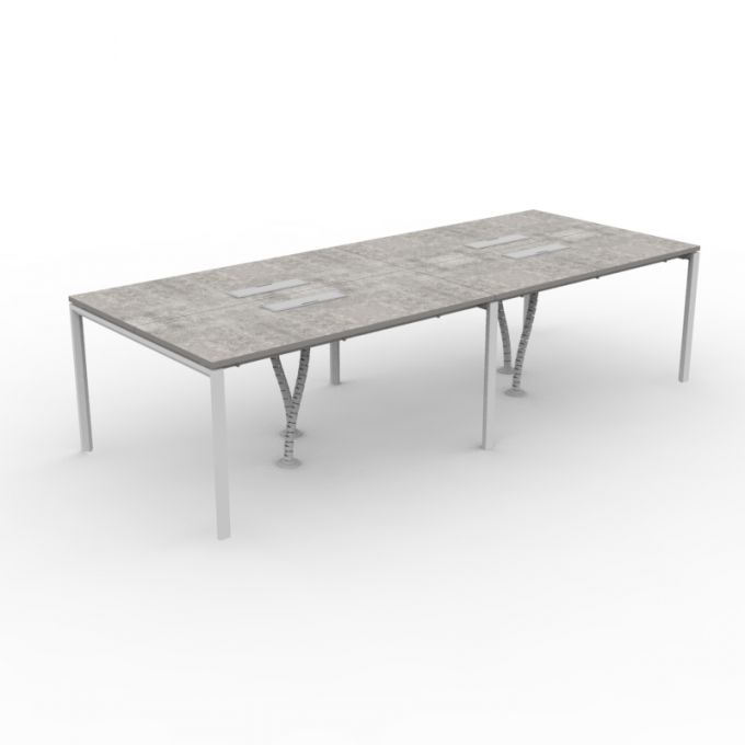 โต๊ะทำงานOfficeintrend 4ที่นั่ง รุ่น4WSNV1M300120 ขา-new viro series metal leg 