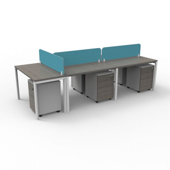 โต๊ะทำงานOfficeintrend 5ที่นั่ง รุ่น5WSNV300120  ขา-new viro series metal leg 