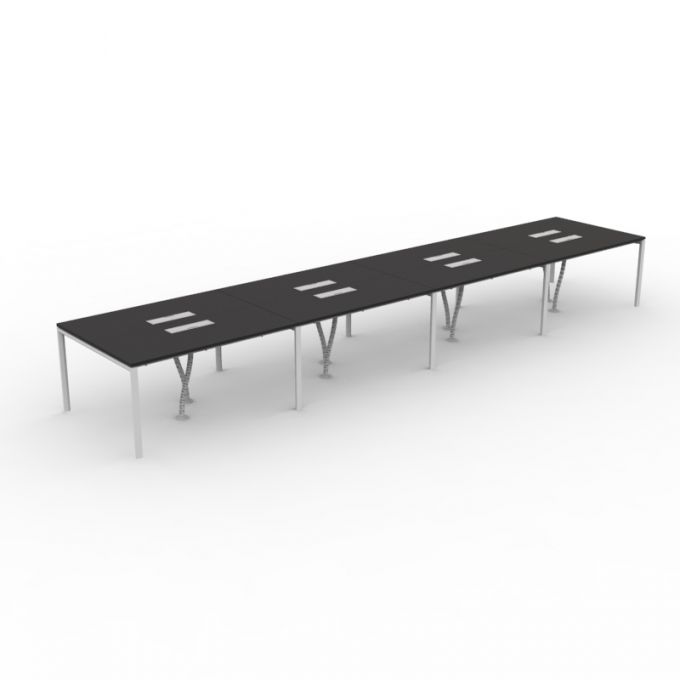 โต๊ะทำงานOfficeintrend 8ที่นั่ง รุ่น8WSNV3M600120  ขา-new viro series metal leg 