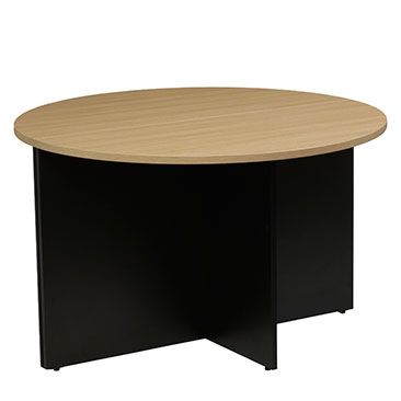 โต๊ะประชุม PD-OR121 โต๊ะประชุมกลม สินค้าสำเร็จรูป มี 2 สี White Oak wood กับ Cherry