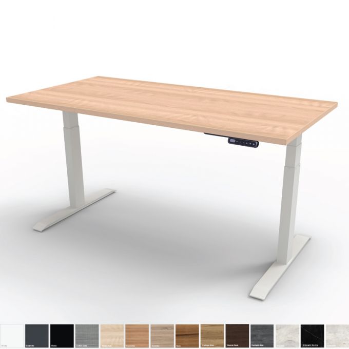 Ergotrend โต๊ะเพื่อสุขภาพเออร์โกเทรน Sit 2 Stand GEN3 ขาสีขาว